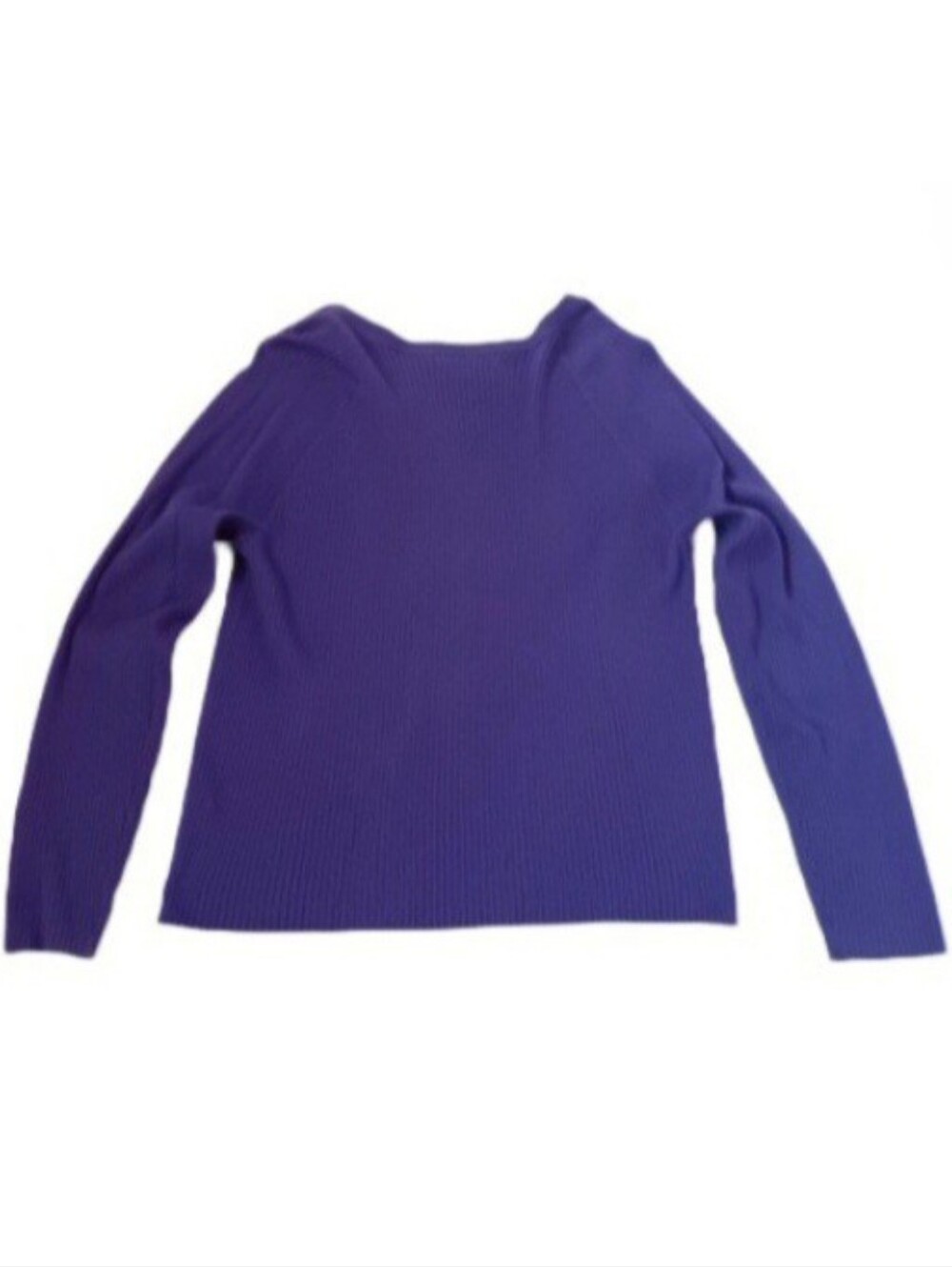 CHAPS Purple Ribbed Sweater with Buttons | EUC - Picture 2 of 9